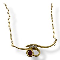 Collana Gioielleria Sorrentino Donna in Oro giallo Rubino 1CO.R030.D010